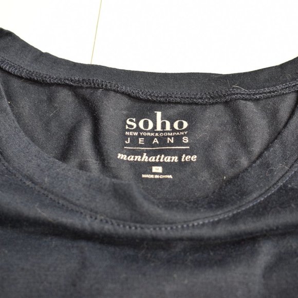 New York & Company Soho Dark Blue Shirt - Picture 4 of 6